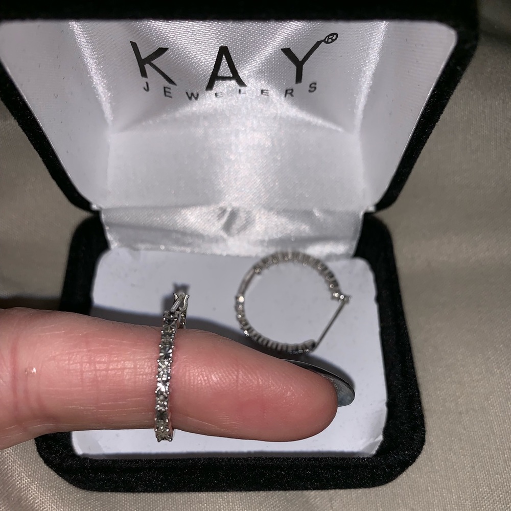 Kay Jewelers diamond earrings. Never worn.
